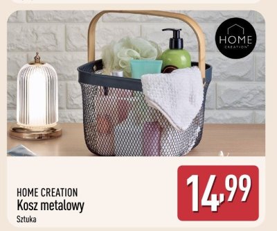 Kosz metalowy HOME CREATION promocja w Aldi