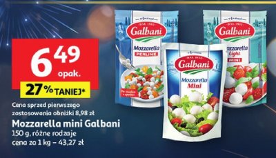 Mozzarella mini Galbani promocja w Auchan