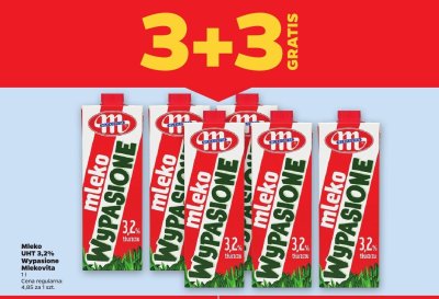 Mleko UHT 3,2% Wypasione Mlekovita promocja w Netto