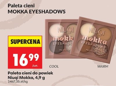 Paleta cieni do powiek Niuqi Mokka Eyeshadows 4,9 g promocja w Biedronka