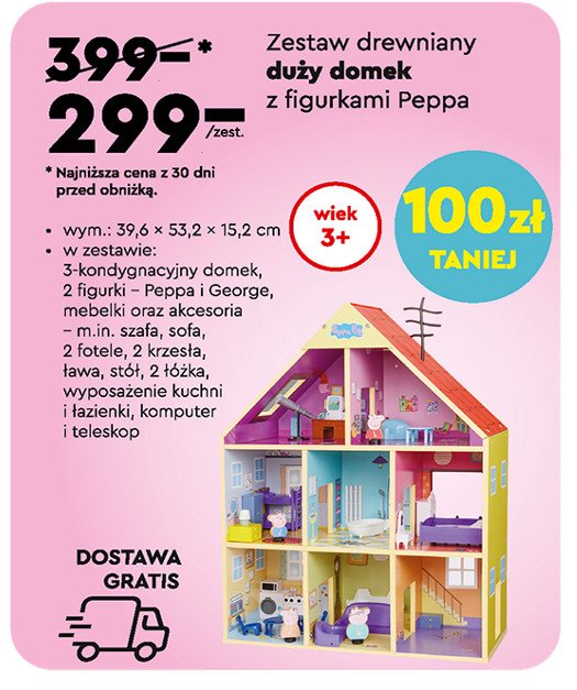Domek drewniany 艣winka peppa promocja
