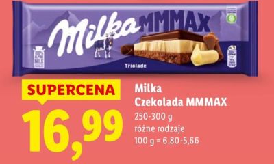 Czekolada MMMAX różne rodzaje promocja w Lidl