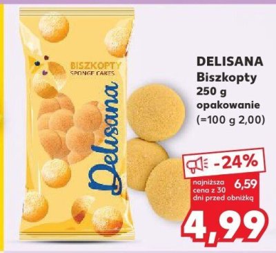 Biszkopty Delisana różne rodzaje promocja w Kaufland