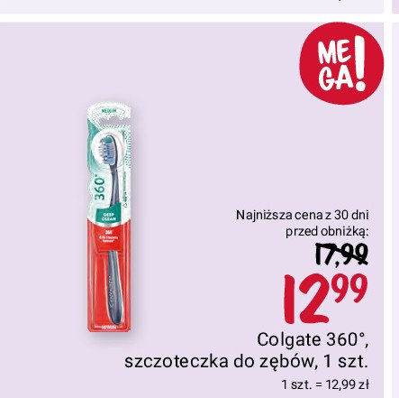 Szczoteczka do zębów deep clean Colgate 360 promocja