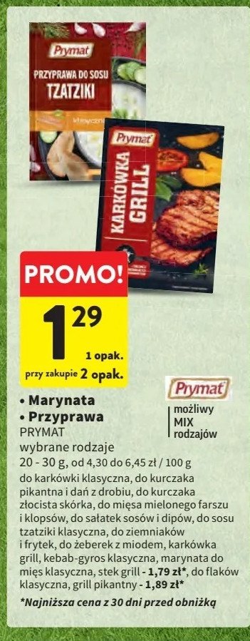 Przyprawa do kark贸wki Prymat grill promocja