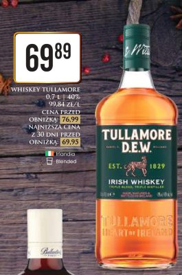 Whiskey Tullamore D.E.W. promocja w Dino