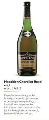 Brandy Napoléon Chevalier Royal 0,7l promocja w Makro