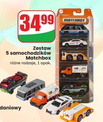 Zestaw 5 samochodzików, różne rodzaje promocja w Dino