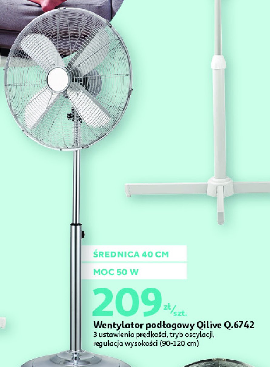Wentylator q.6742 Qilive promocja w Auchan