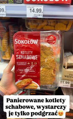 Kotlety schabowe panierowane Sokołów promocja w Dino
