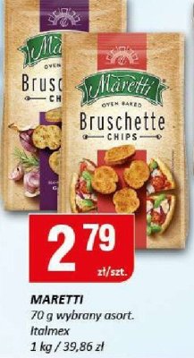 Chipsy Maretti 70g wybrany asort. Italmex promocja w Chorten