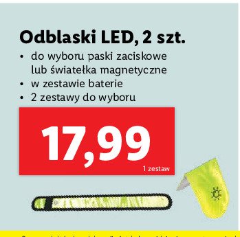 Światełka magnetyczne odblaskowe promocja