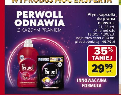 Płyn do prania Perwoll renew color promocja w Carrefour
