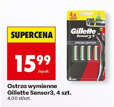 Ostrza wymienne Gillette Sensor3 promocja w Biedronka