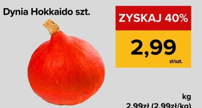 Dynia hokkaido K-classic bio promocja w Supeco
