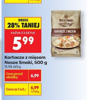 Kartacze z mięsem  promocja w Biedronka