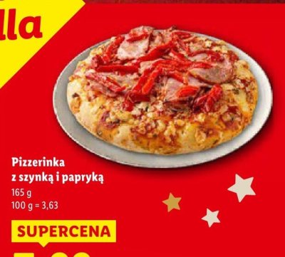Pizerinka z szynką i papryką promocja w Lidl
