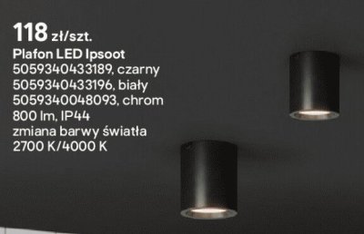 Plafon LED Ipspot promocja w Castorama