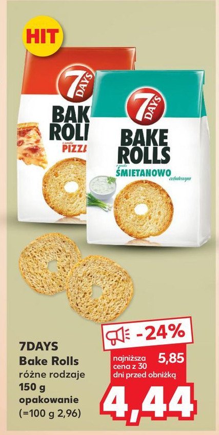 Bake rolls sour&cream 7 days bake rolls promocja