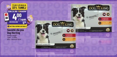 Saszetki dla psa Dog the King promocja w POLOmarket