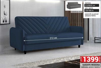 Kanapa Modena 212/99/97 cm promocja w Merkury Market