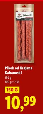 Kabanoski Pikok od Krajana promocja w Lidl