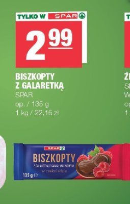 Biszkopty z galaretk膮 malinow膮 Carrefour promocja w SPAR