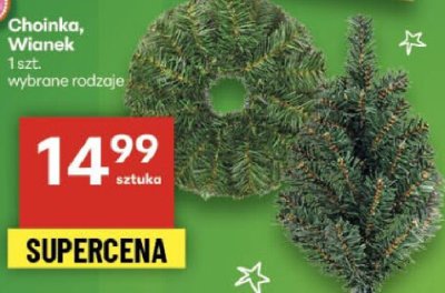 Choinka, Wianek dekoracyjne wybrane rodzaje promocja w Delikatesy Centrum