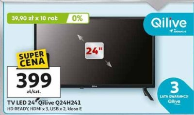 TV LED 24" Qilive Q24H241 promocja w Auchan