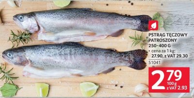 Pstrąg tęczowy patroszony 250-400 g promocja w Selgros