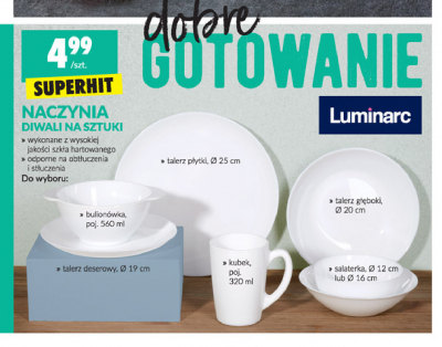 Salaterka 12 cm diwali Luminarc promocja