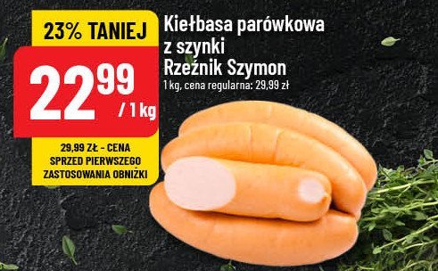 Kiełbasa parówkowa Rzeźnik szymon poleca promocja w POLOmarket