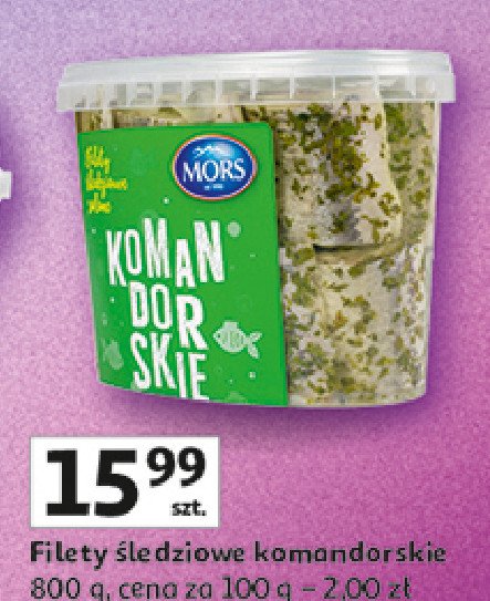 Filety śledziowe komandorskie Mors ryby promocja
