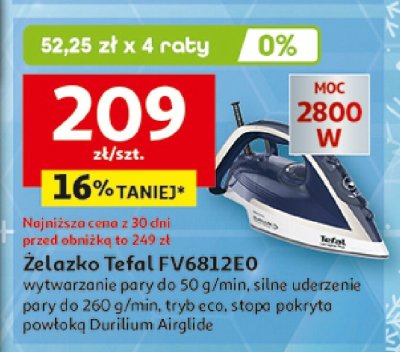Żelazko Tefal FV6812E0 promocja w Auchan