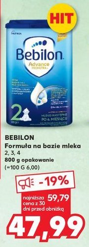 Mleko 2 Bebilon advance promocja