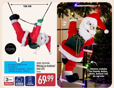 Mikołaj na linie LED promocja w Aldi