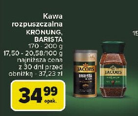 Kawa crema Jacobs barista editions promocja w Carrefour