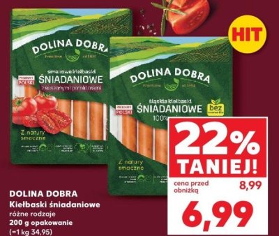 Kiełbaski śniadaniowe, różne rodzaje promocja w Kaufland