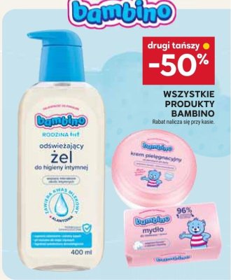 Żel odświeżający do higieny intymnej Bambino promocja w Stokrotka