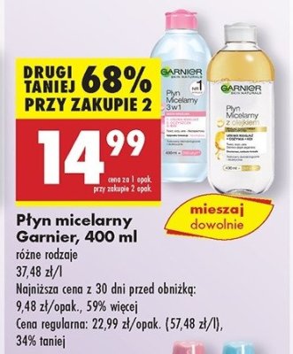 Płyn micelarny do skóry wrażliwej Garnier skin naturals promocja