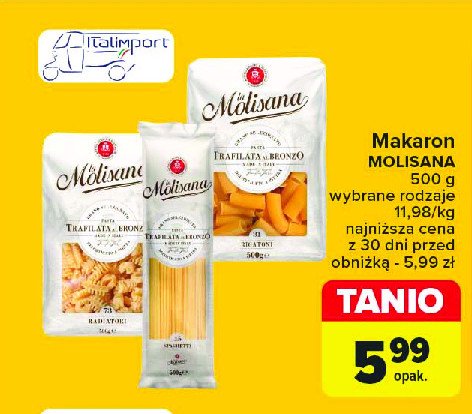 Makaron rurki La molisana promocja