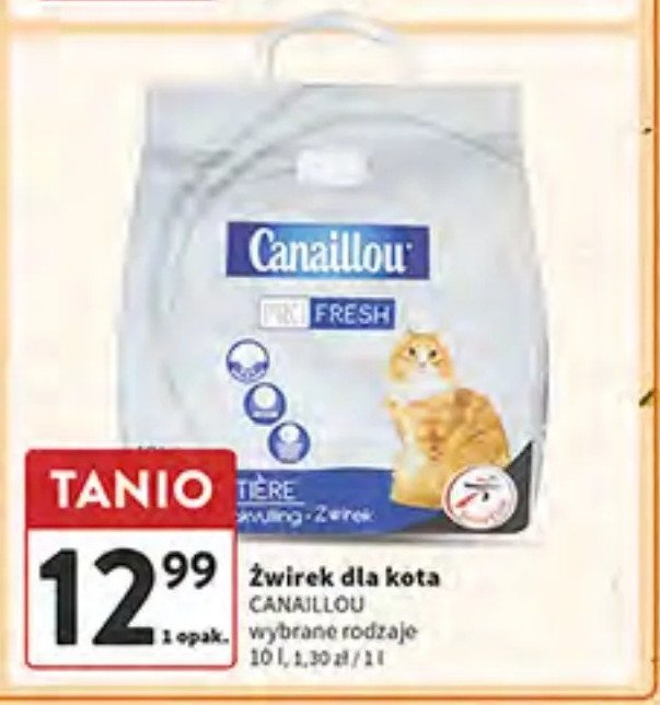 Żwirek dla kota pro fresh Canaillou promocja