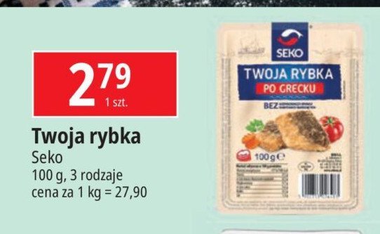 Rybka po grecku Seko twoja rybka promocja