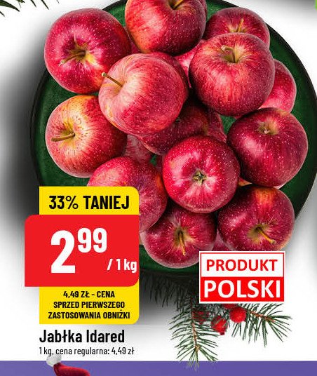 Jabłka idared promocja w POLOmarket