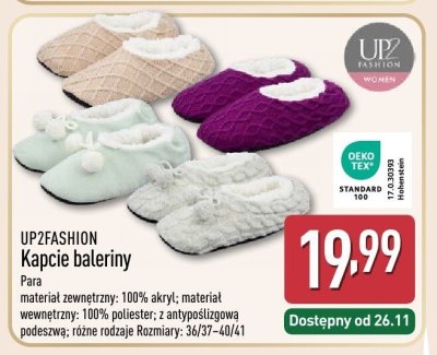 Kapcie baleriny  promocja w Aldi