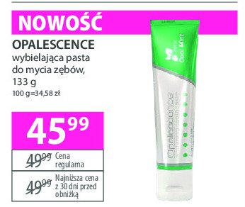 Pasta do zębów whitening cool mint sensitivity Opalescence promocja