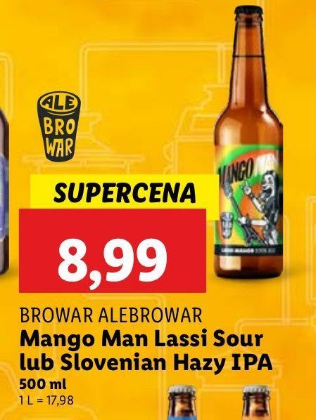 Piwo slovenian hazu ipa ALE BROWAR promocja w Lidl