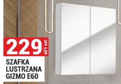 Szafka lustrzana GIZMO EGO kolor biały promocja w Merkury Market
