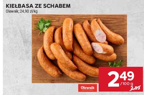 Kiełbasa ze schabem Olewnik promocja