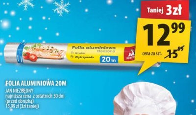 Folia aluminiowa 20m Jan Niezbędny promocja w Arhelan